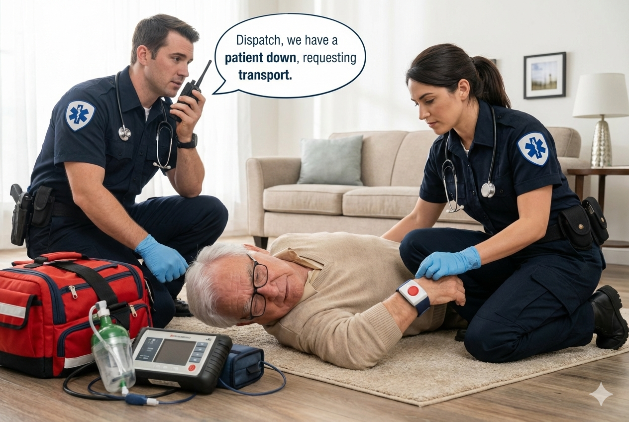 Emergency response team in action